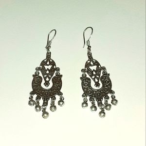 Egyptian Earrings - Silver
